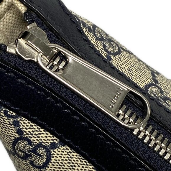 Auth GUCCI Ophidia GG Small Shoulder Bag 598125 Cream Dark Navy Red PVC - Picture 12 of 16